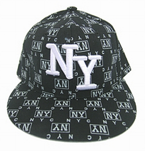 Wholesale NY Fitted BASEBALL Cap - Flat-Bill Hats - 12 DZ
