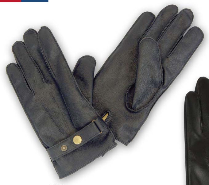 Wholesale Men?s LEATHER Gloves with Lining ? 1 DZ