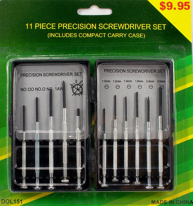 Wholesale Precision Screwdriver Set | 11 Piece Set | 10 DZ