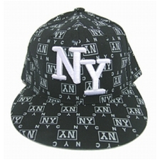 Wholesale NY Fitted Baseball Cap - Flat-Bill Hats - 12 DZ