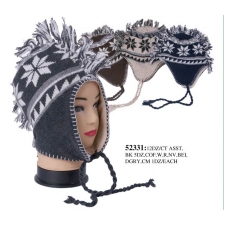 Wholesale Earflap Hats - Mohawk Winter Hats - 12 Doz