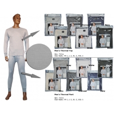 Wholesale Men's Thermals - Mens Thermal Pants - 6 Doz