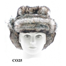 Wholesale Faux Fur Trooper Hats - Russian Hats - 1 Doz