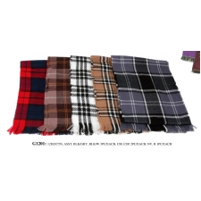 Wholesale Plaid Pashmina Scarves - 1 DZ