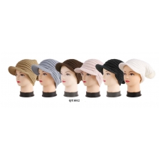 Wholesale Knit Beanie Visor Hats - Visor Beanies - 12 DZ