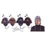 Wholesale Insulated Chenille Trooper - Ear Flap Hats - 12 DZ
