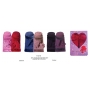 Wholesale Womens Faux Fur Fleece Winter Hat Scarf Gloves Sets - 2 Doz