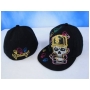Wholesale Skull Fitted Hat - Skull Flat-Bill Hats - 1 Doz