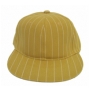 Wholesale Pinstriped Fitted Hats � Flat-Bill Caps - 1 Doz