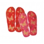 Wholesale Women's Thong Slippers with Butterfly Print - Thong Flip Flops - 72 Pairs
