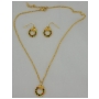 Overstock Closeout Multicolored Crystal Wreath Necklace & Earrings