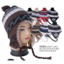 Wholesale Earflap Hat with Pompoms - 12 Doz