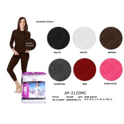 Wholesale Women's Thermals - Waffle Thermal Underwear - 6 Doz