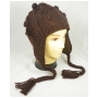 Wholesale Crochet Knit Earflap Hats With Fleece Lining - 6 Doz