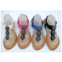 Wholesale Women's Gladiator Sandals with Rhinestones - 36 Pairs