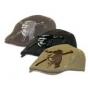 Wholesale Cotton Distressed Ivy Cap - Pirate Skull & Cross Bone Caps