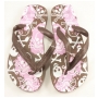 Wholesale Women�s Thong Flip Flops � Skull Sponge Sandals � Case 48