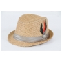 Wholesale Fedora Straw Hats with Feather | Straw Hat | 8 DZ