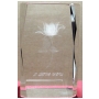 Wholesale 3 Inch 3D Laser Etched Crystal Rose | 3 DZ