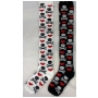 Wholesale Women's Spandex Thigh High Socks - Skull Bones and Hearts Sock | 1DZ