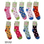 Wholesale Fuzzy Socks - Puffy Sock with Hearts - 240 Pairs