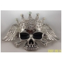 Wholesale Iced Out Bling Bling Hip Hop Rhinestone Skull Crown Belt Buckle