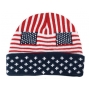 Wholesale Insulated US Flag Beanie - USA Flag Hat - 12 Dozen Case