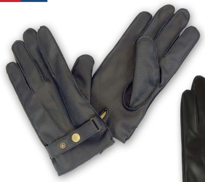 Wholesale Men’s Leather Gloves with Lining – 1 DZ