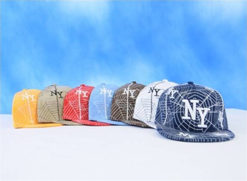 Wholesale NY Logo Fitted Hats - Flat-Bill Hat - 12 Doz