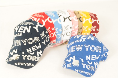 Wholesale New York Baseball Hats  with Strap Back - 1 Doz