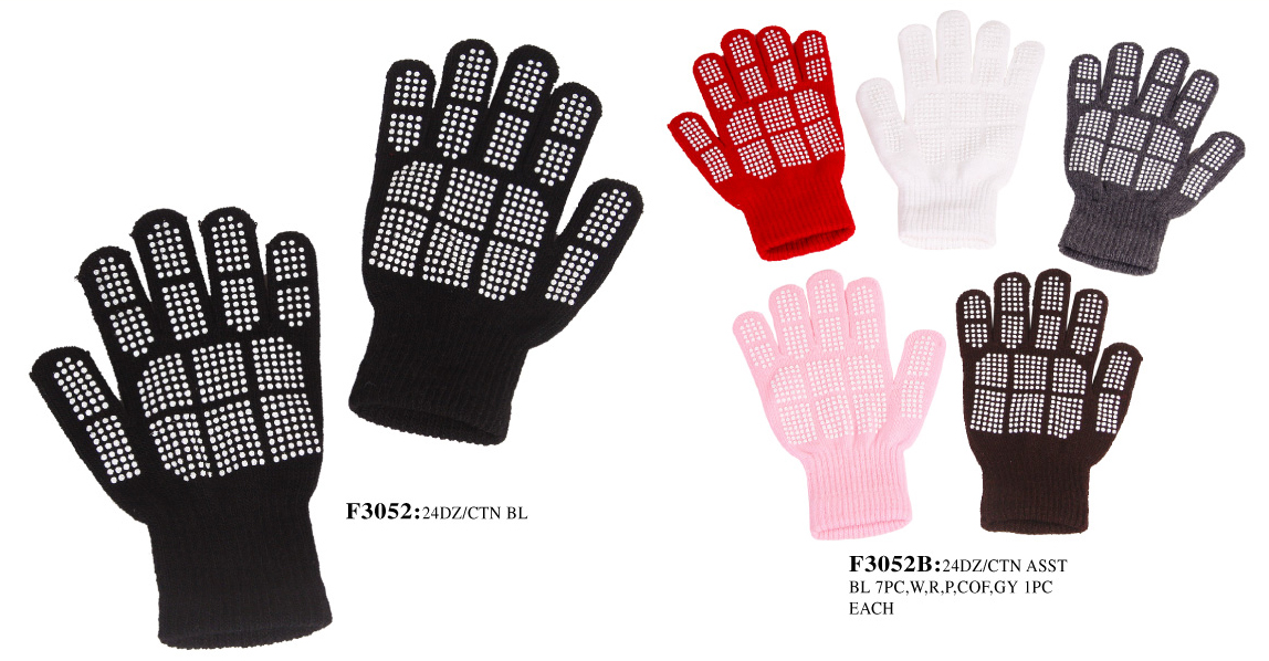 Wholesale Stretch Gloves with Grippers on The Palms – Gloves with Grip – 24 Dz