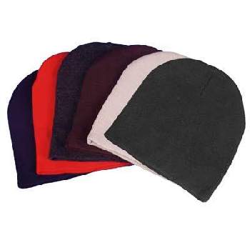 Wholesale Solid Beanies - Spandex Beanies - 1 Doz