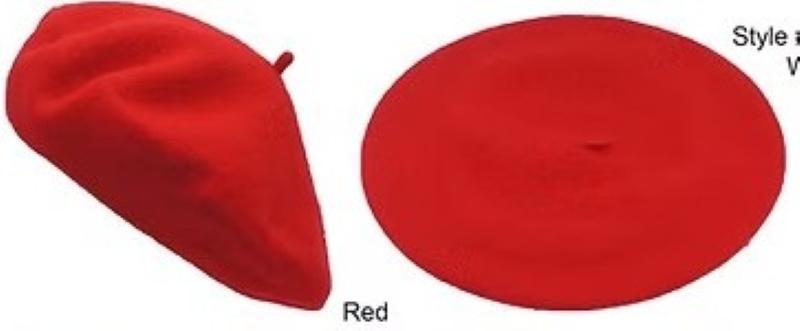 Wholesale Red Wool Beret – Classic French Style Tam in Bulk | 12 Doz