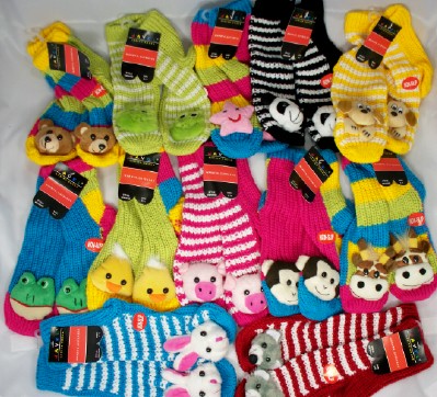 Wholesale Kids Slipper Socks – Animal Sock Slipper - 1 Doz