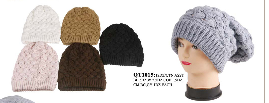 Wholesale Closeout Heavy Duty Beanie Hats - 1 DZ