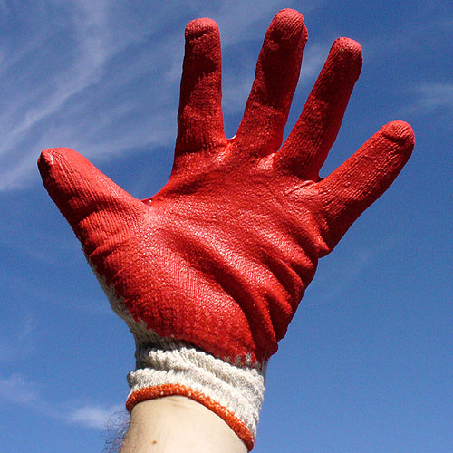 Wholesale Working Gloves Red Latex Coated Work Gloves