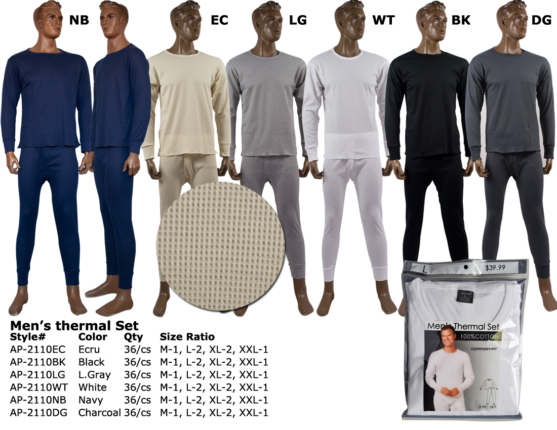 Wholesale Men's Thermals