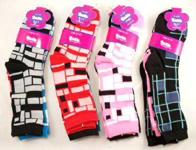 Wholesale Women’s Socks – Ladies Crew Sock – 1 Doz