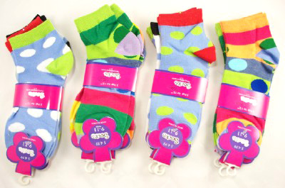 Wholesale Ankle Socks – Polka Dot Ankle Socks - 20 Doz