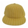 Wholesale Pinstriped Fitted Hats – Flat-Bill Caps - 12 Doz