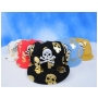 Wholesale Skull with Cross Bone Fitted Caps - 1 Doz