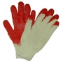 Wholesale Working Gloves - Red Latex Coated Work Gloves - 10 Pairs