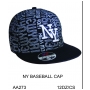 Wholesale New York Fitted Hats - Flat Bill Hats - 1 Doz