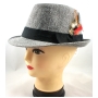 Wholesale Fedora Hats - Fedora with Feather - 10 Doz
