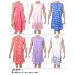 Wholesale Women's Nightgowns | Bulk Sleeveless Nightgowns | 6 Dozen
