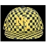 Wholesale NY Checker Fitted Hats | Flat-Bill Hats | 1 DZ