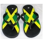 Wholesale Jamaican Flag Flip Flops - Jamaican Sandals - 24 Pairs