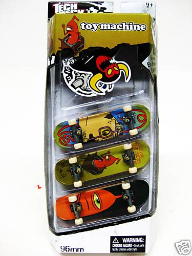 Tech Deck 3 Pack Finger Board 96MM Skateboard – Toymachine