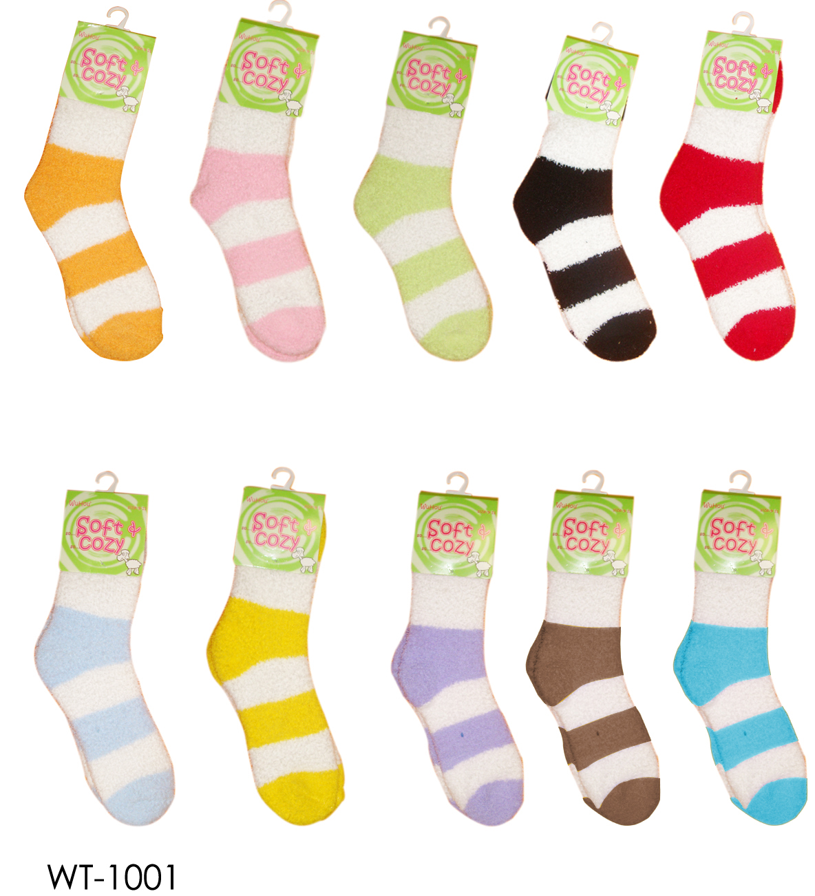 Wholesale Strpie Fuzzy Socks - Puffy Sock - 20 DZ